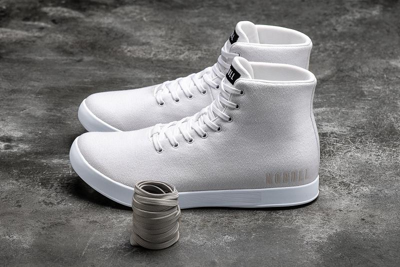 Men's Nobull High-Top Canvas Trainers White | SG W2405N